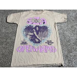 Online Ceramics SZA SOS Tour T Shirt Women's Small Beige Official Merch Top
